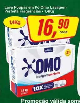 Rede Supermarket Lava Roupas em Pó Omo Lavagem Perfeita Fragrâncias oferta