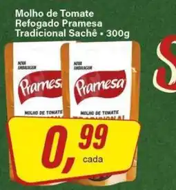 Rede Supermarket Molho de Tomate Refogado Pramesa Tradicional Sachê oferta