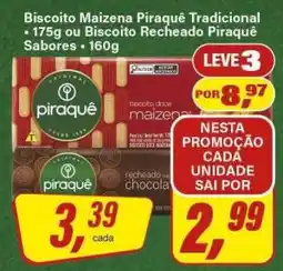 Rede Supermarket Biscoito Maizena Piraquê Tradicional ou Biscoito Recheado Piraquê Sabores oferta