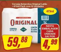 Rede Supermarket Cerveja Antarctica Original Latão oferta