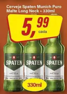 Rede Supermarket Cerveja Spaten Munich Puro Malte Long Neck - 330ml oferta