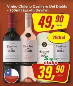 Rede Supermarket Vinho chileno Casillero del Diablo oferta