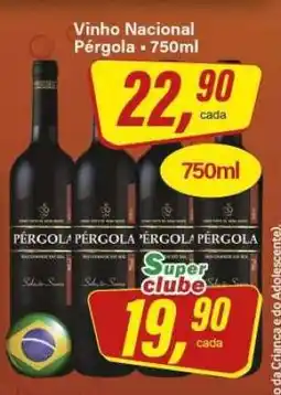 Rede Supermarket Vinho Nacional Pérgola oferta