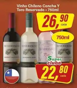 Rede Supermarket Vinho Chileno Concha Y Toro Reservado - 750ml oferta
