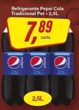 Rede Supermarket Refrigerante Pepsi Cola Tradicional Pet - 2,5L oferta