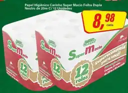 Rede Supermarket Papel Higiênico Carinho Super Macio Folha Dupla oferta