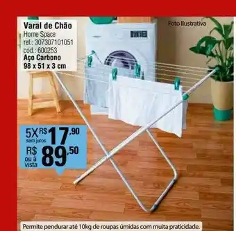 Preçolândia Varal De Chão Home Space oferta