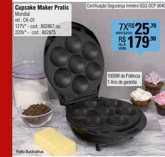 Preçolândia Cupcake Maker Pratic Mondial oferta
