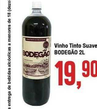 Rede Economia Vinho Tinto Suave Bodegão oferta