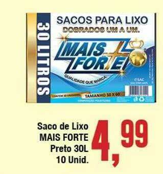 Rede Economia Saco De Lixo Mais Forte Preto oferta