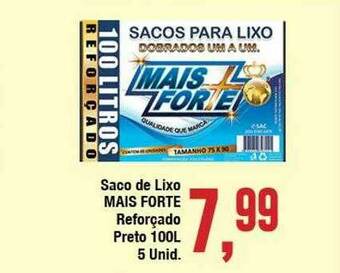 Rede Economia Saco De Lixo Mais Forte Reforçado Preto oferta