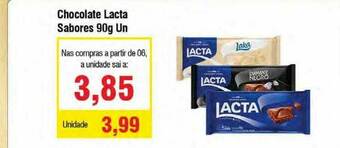 Spani Atacadista Chocolate Lacta Sabores oferta