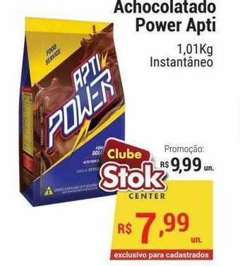 Stok Center Achocolatado Power Apti oferta