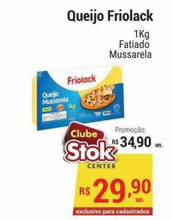 Stok Center Queijo Friolack oferta