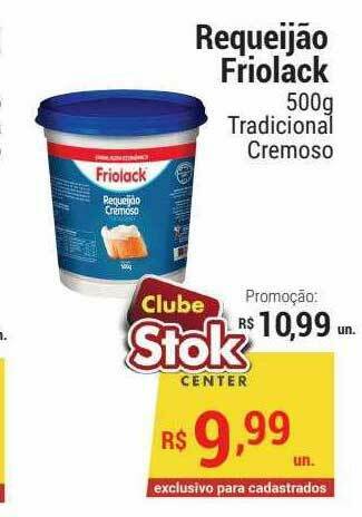 Stok Center Requeijão Friolack oferta