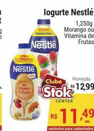 Stok Center Iogurte Nestlé oferta