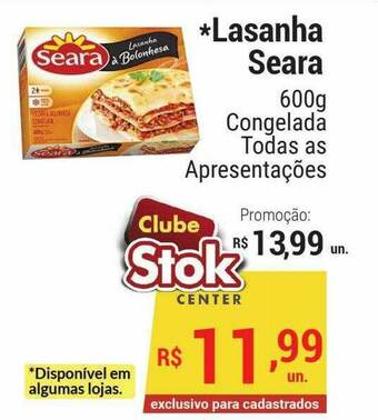Stok Center Lasanha Seara oferta