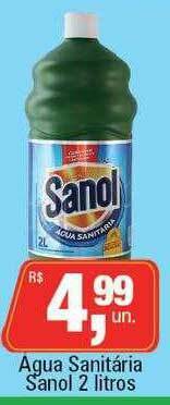 Supermercados Alvorada água Sanitária Sanol oferta