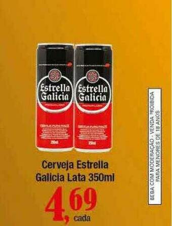 Supermercados Unidos Cerveja Estrella Galicia oferta