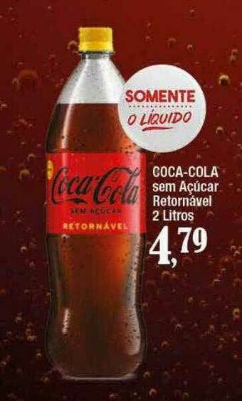 Supermercados Unidos Coca-cola Sem Açúcar Retornável oferta