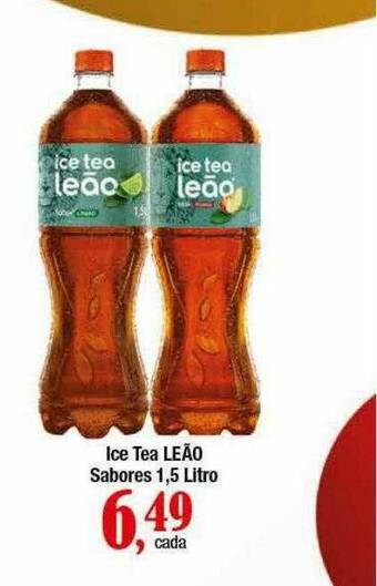 Supermercados Unidos Ice Tea Leão Sabores oferta