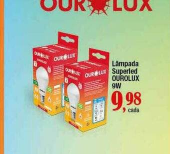 Supermercados Unidos Lâmpada Superled Ourolux oferta