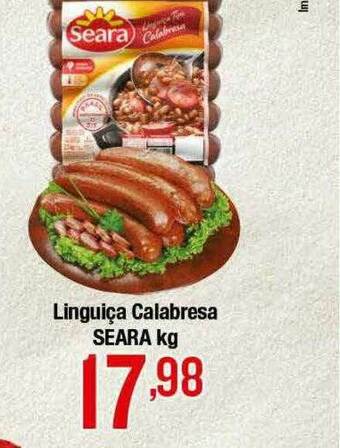 Supermercados Unidos Linguiça Calabresa Seara oferta