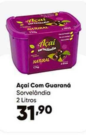 Zaffari Açai Com Guaraná Sorvelândia oferta