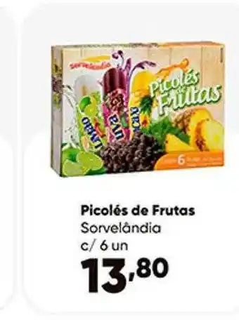 Zaffari Picolés De Frutas Sorvelândia oferta