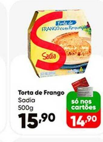 Zaffari Torta De Frango Sadia oferta