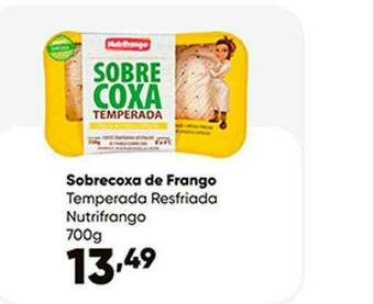 Zaffari Sobrecoxa De Frango Temperada Resfriada Nutrifrango oferta