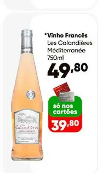 Zaffari Vinho Francês Les Calandières Médiaterranée oferta
