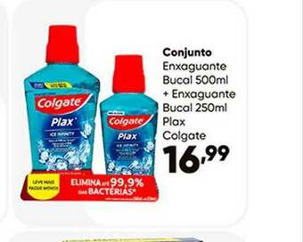 Zaffari Conjunto Enxaguante Bucal + Enxaguante Bucal Plax Colgate oferta