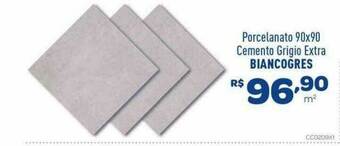 Comjol Porcelanato 90x90 Cemento Grigio Extra Biancogres oferta