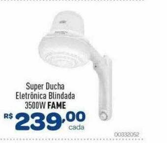 Super Ducha Eletrônica Blindada 3500w Fame