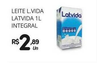 Supermercado Vitorino Leite L.vida Latvida Integral oferta