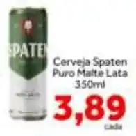 Shibata Supermercados Cerveja Spaten Puro Malte Lata oferta