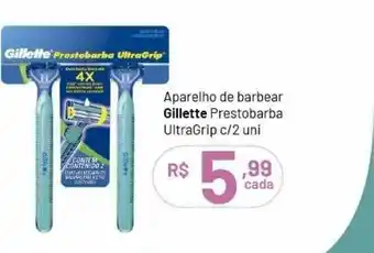 Farmácias Descontão Aparelho De Barbear Gillette Prestobarba Ultragrip oferta