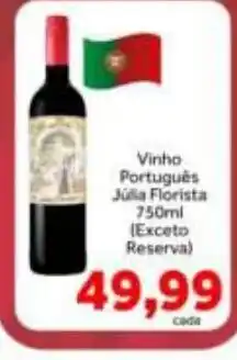 Shibata Supermercados Vinho Português Júlia Florista oferta