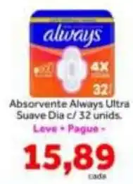 Shibata Supermercados Absorvente always ultra suave dia oferta