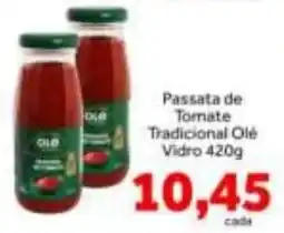 Shibata Supermercados Passata de Tomate Tradicional Olé Vidro oferta