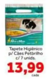 Shibata Supermercados Tapete Higiênico p/ Cães Petbrilho oferta