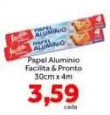 Shibata Supermercados Papel alumínio facilita & pronto oferta
