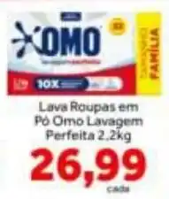 Shibata Supermercados Lava Roupas em Pó Omo Lavagem Perfeita oferta