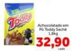 Shibata Supermercados Achocolatado em Pó Toddy Sachê oferta