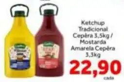 Shibata Supermercados Ketchup Tradicional Cepéra / Mostarda Amarela Cepéra oferta