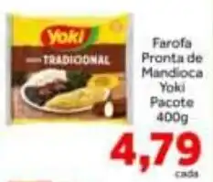 Shibata Supermercados Farofa pronta de mandioca yoki oferta