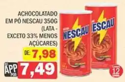 Supermercados Mendonça Achocolatado em pó nescau oferta