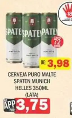 Supermercados Mendonça Cerveja puro malte spaten munich helles oferta