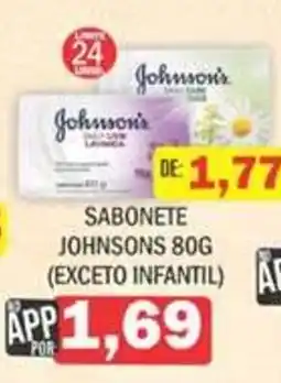 Supermercados Mendonça Sabonete johnsons 80g oferta